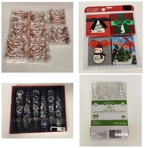 Lots of Christmas Candy Ornament/ Christmas Decor & Cards